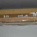 LazBlinds No Tools No Drill Cordless Bamboo Roman Shades, Light Filtering Window Treatment, Roll Up Bamboo Blinds for Windows 29.5'' W x 48'' H, Brown