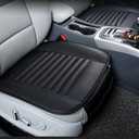 2 x 2Pcs Universal Seat Cushion, Comfortable Large Seat CoverNon-Slip Breathable Unique Back Rest Black (Black)