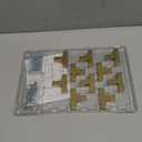 10 Pack Brushed Brass Cabinet Pulls, 2 Inch Cabinet Door Handles with Single Hole, Square Kitchen Hardware for Doors, Drawers & Cupboards,Gold Stainless Steel Knobs