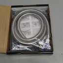 Handheld Toilet Bidet Sprayer  Adjustable Water Pressure, with Hose, Feminine & Pet Wash Kit, Bathroom Hygiene Attachment for Cloth Diaper Cleaning (Quick Install, Stainless Steel) (1 Pack)