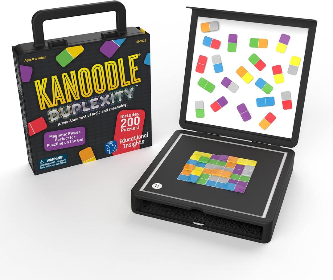 Educational Insights Kanoodle Duplexity, Brain Teaser Puzzle Challenge Game for Kids, Teens, and Adults, Stocking Stuffers, Ages 7+