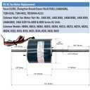 RV AC Fan Motor Replaces Fasco D1092 Coleman mach 1468-3069 7184-0156 7184-0432 Zhongshan Broad-Ocean Y6L457D01L, 1/3HP 115 V 1675/1080RPM 2 Speed Air Conditioner Condenser LEUNGOO Include a Capacitor