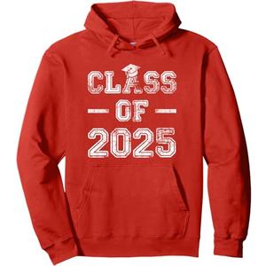 Class of 2025 Shirts Senior 25 High School Graduation Party Pullover Hoodie L