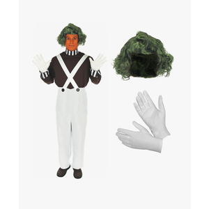 fun shack Mens Chocolate Factory Worker Costume, Chocolate Factory Costume, Candy Costume Adult Men, Movie Character Costumes, Size M