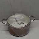 BEZIA 6 Quart Nonstick Stock Pot with Lid, Induction Cooking Pot Pot for All Stovetops, Non-toxic and Oven Safe, PFOA PFAS Free, Golden