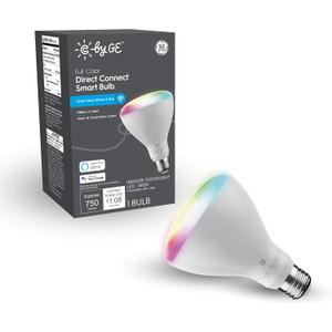 C by GE Full Color BR30 Smart LED Light Bulb, 65W Replacement, Bluetooth/Wi-Fi, Works With Alexa + Google Home without Hub (Packaging May Vary)