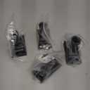 13.2" Battery Operated Window Candles with Dusk to Dawn Sensor, LED Flickering Flame, 5000K Cool White Christmas Candle Lights for Windows, Indoor Holiday Decor, 4 Pack, Black Holders