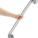 AmazerBath Grab Bars for Bathtubs and Showers Anti Slip, 32" L x 1.25" D, Handicap Grab Bars Stainless Steel, Shower Grab Bars for Seniors, Bathtub Handle Grab Bars for Bathroom Holds 500LBS (Brushed Nickel)