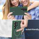 N52 Magnetic Case for Samsung Galaxy S24 Ultra Case Stronger Upgraded, Slim Protective for Galaxy S24 Ultra Phone Case S24Ultra for MagSafe Translucent Back Silicone Bumper Non-Fingerprint-Matte Grey