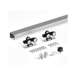 7FT Sliding Pocket Door Hardware Track Kit,Aluminum,Commercial Grade,Top Mount,Heavy Duty,Smoothly and Quite,Easy to Install for 32"-42" Door(Door is not Included)