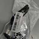 EldHus Headrest Hooks for Purses and Bags, 2 Pack Car Seat Hooks for Grocery Bag Handbag, Metal Car Purse Holder Covered by Leather, Black