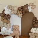 Voircoloria 130pcs Brown Balloons Different Sizes 18" 12" 10" 5" Dark Brown Party Latex Balloons for Birthday Baby Shower Gender Reveal Graduation Wedding Anniversary Party Decorations
