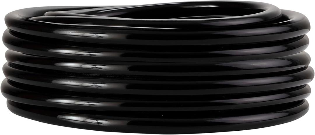 Alpine Corporation 100' PVC Tubing with 1/2" Inside Diameter and 1/8" Wall for Ponds and Fountains, Black