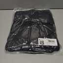 Fisoew Women's Turtleneck Sweatshirts Fleece Drawstring Waist Casual Long Sleeve Pullover Sweater Side Slit Tunic Tops (Black)