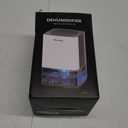 NineSky Dehumidifier for Home, 30oz Water Tank, (300 sq.ft) Dehumidifiers for Bedroom, Bathroom, Basement with 7 Colorful Lights, Auto Shut Off(C1 White/ Gray)