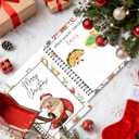 rubeonly 2 Pack Christmas Gift Card Book, DIY Spiral-Bound  Christmas College Survival Gift Card Book Holder, Greeting Cards Holder for College Student Graduation Gifts (Santa Claus +Tree)