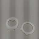 12 Pieces Rubber Seals for Glass Jars, Airtight and Leakproof Silicone Replacement Gasket Sealing Rings for Mason Jars, Elastic and Fits Most Sizes (White)