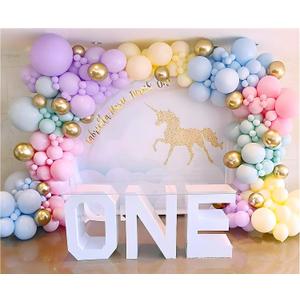 Rainbow Balloon Garland Arch Kit 171PCS Latex Balloon Pastel Balloon Garland Kit Macaron Colors 5,10,12,18 Inch Birthday Baby Shower Wedding Unicorn Party Decorations