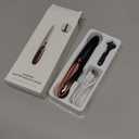 Electric Heated Eyelash Curler - USB Rechargeable with Fast 10s Heat-Up, 24-Hour Long-Lasting Hold, 4 Adjustable Heating Modes & LED Display - Essential Makeup Tool for Perfect Lashes (Black)