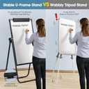 MaxGear Easel Whiteboard with Stand, 36" x 24" Double-Sided Dry Erase Board