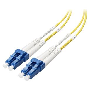 Cable Matters Plenum Rated Duplex OS2 Single Mode Fiber Optic Patch Cable - 1m / 3.3ft, LC to LC UPC 9/125 OFNP OS2 Fiber Optic Cable