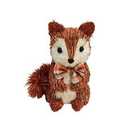 Set of 1 Red Foxes Made of Hay