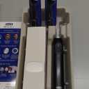 Oral-B Rechargeable Electric Toothbrush, iO2 Starter Kit, 3 Cleaning Modes, Automatic Pressure Sensor to Protect Gums, 2 Brush Heads, Night Black