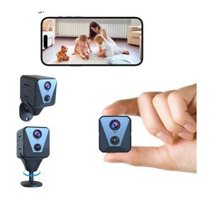 Funstorm 2025 Upgraded Security Camera, 4K HD Mini Nanny Cam for Home with Night Vision, WiFi Indoor Camera, 100 Days Long Battery Life, Motion Detection, Remote Viewing, Wireless Surveillance Cam