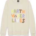 Amazon Essentials Disney | Marvel | Star Wars | Princess Women's Fleece Crew Sweatshirts (Beige, L)