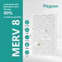 10x20x1 Air Filter MERV 8 MPR 600 (4 Pack) Pleated HVAC Furnace Filters for Home Air Conditioner AC Heating System (Exact Dimensions: 9.75"L x 19.75"W x 0.75"Th)