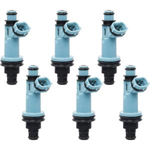 Fuel Injectors Set of 6 23250-46090 Compatible with 1998-2005 Lexus GS300, 2001-2005 Lexus lS300, 1998-2000 Lexus SC300 3.0L, Fuel injectors for 1998 Toyota Supra 2 Holes