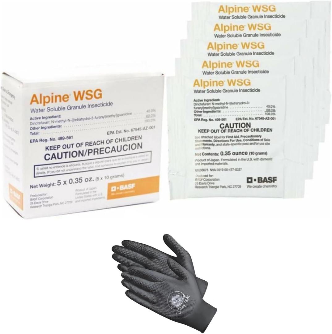 BASF Alpine WSG (4 x 10g) + Disposable Gloves