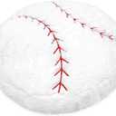 OurHonor Baseball Plush, 18 inch Baseball Pillow Soft Fluffy Football Stuffed Plushies Toy Comfortable Cushion Room Decorations Party Gift for Boy & Girls