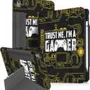 for iPad A16 Case/10th Generation Case - 10.9 Inch 2022 Tablet Cover with Pen Holder for Women Boys Girls Men Cute Cartoon Cool Funny Funda for iPad 11th 11 Inch 2025, Gamer