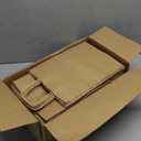 METAPRINT Brown Paper Gift Bags with Handles in Bulk, 100pcs Kraft Paper Bags 8x4.5x10.8 inch, Recyclable Shopping Bags for Retail, Grocery, Party Favors, Wedding