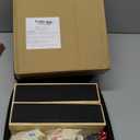 2-8 Players Games Gifts, Rummy Board Game Set, 214 Melamine Tiles, 8 Wooden Racks, Drawstring Bag, Premium Portable Case, Tile Board Games for Adults, Easter Basket Stuffers/Easter Gifts