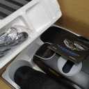 MERACH Under Desk Elliptical Machine, Leg Exerciser While Sitting for Seniors with 12-Speeds & Remote Control, Quiet Portable Electric Seated Pedal Exerciser Machine for Home Office (Black)