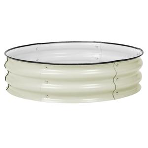 Aoodor 9" Tall 30" Metal Raised Garden Bed, Outdoor Planter Box and Raised Garden Kit for Vegetables, Flowers, Arugula and Herbs, Beige