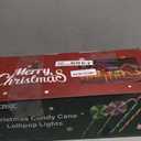 10PK Flashing Christmas Candy Cane Lollipop Lights for Pathway Outdoor, Christmas Decorations Outdoor, 8 Modes 130 LED Waterproof Xmas Stake Light for Garden Yard (Multi-Color)