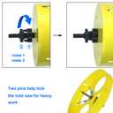 7-1/4 inch Hole Saw for Wood,Soft Metal,Drywall,Plasterboard and Plywood,184mm Bi-Metal Hole Saw with Arbor Mandrel