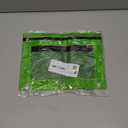 ASBEFORE Pencil Pouch for 3 Ring Binder - 3 Hole Zipper Pen Case Bag Holder Bulk Accessories Clear Window Aesthetic Organizer Pockets (Grass Green, 1)