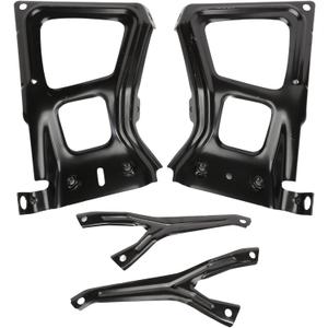 68049744AA New Rear Step Bumper Bracket Set, Right Passenger Side and Left Driver Side, Compatible with 2009 2010 2011 2012 2013 2014 2015 2016 2017 2018 RAM 1500 2500 3500