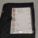 Adjustable Bible Cover with 75 Bible Tabs - Bible Cover Case for WomenWaterproof, Washable Quilted Bible CaseReusable Christian Gifts for Women (Black, M)