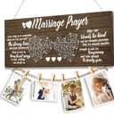 Wedding Gifts,Bachelorette & Bridal Shower Gifts for Bride and Groom Engagement Present for Wife NewlyWed Couple Marraige Prayer Photo Holder