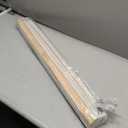 No Drill Cordless Bamboo Roman Shades, Light Filtering Woven Natural Bamboo Window Covering, Easy Install Roman Style Shade, for Window Size 34" W  64" H - Off White