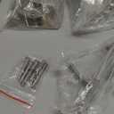 Pocket Door Lock with Edge Pull,Privacy Door Hardware Suitable for Bathroom Bedroom etc Recessed 2 Sided, 2 3/8" Backset, Invisible Hardware for 1 3/8 to 2 3/16 Thickness Door (Sliver+Edge Pull)