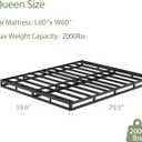 Box Spring for Queen Size Bed 5 Inch Low Profile Heavy Duty Box Springs for Bed Base Mattress Foundation Box Frame,Comes with Box Spring Cover,Anti Noise(5 Inch-Queen)