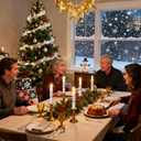 Baquler 6 Pcs Christmas Snowman Flameless Candles 6.5 Inch Short Winter Taper Candles Battery Operated LED Candlesticks for Christmas Party Table Centerpieces Xmas Winter Home Decorations