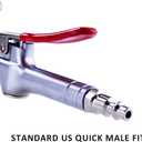 High Volume Powerful Industrial Air Blow Gun, 17-26 Inch Extensible Stainless Steel Air Flow Nozzle, Pneumatic Air Compressor Accessories Tool, Extended Dust Air Blower Gun with 360 Degree Swivel Hook