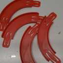 Racetrack Connectors Compatible with Hot Wheels, 90 Degree Banked Turn, 4 Packs, Upgrade Edition (Red)